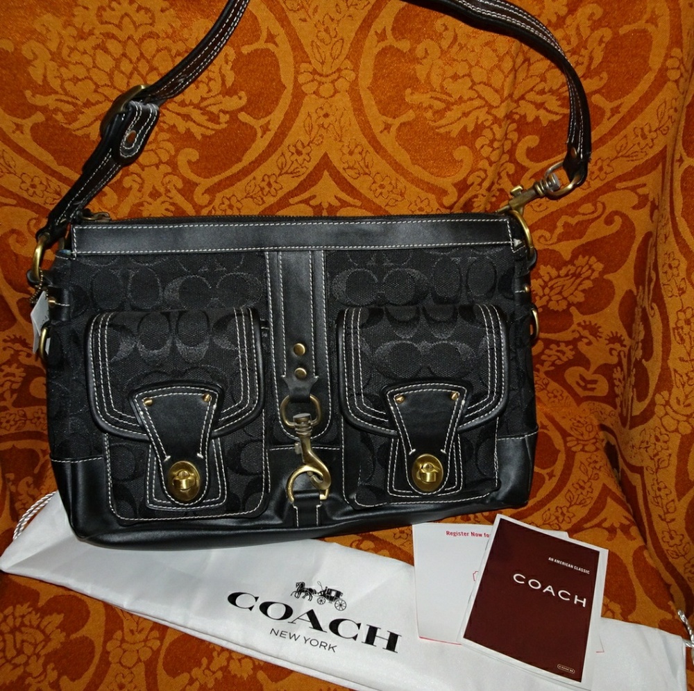 COACH 🐎 Courier Mandy Signature Legacy Purse